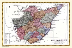 Scottish County Map Gallery: Old County Map of Kincardine Scotland 1847 by A&C Black