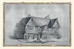 Old Birmingham View Collection: The Old Crown at Deritend, Birmingham 1830