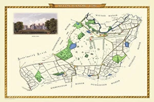 City Of Birminghammap Gallery: Old Map of Aston Manor near Birmingham 1796
