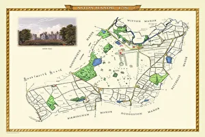 Birmingham City Map Collection: Old Map of Aston Manor near Birmingham 1796