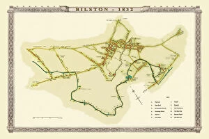 Town Plan Gallery: Old Map of Bilston 1832