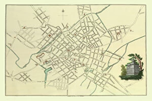 Birmingham Town Plan Gallery: Old Map of Birmingham 1795 by C. Pye