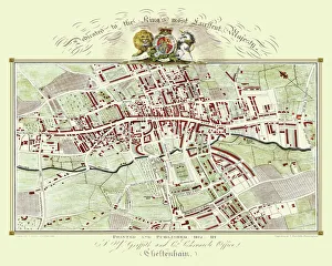 old map cheltenham 1825 griffith s