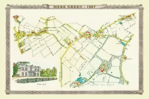 Images Dated 27th October 2020: Old Map of Mere Green to Little Sutton in the West Midlands 1884