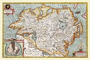 John Speed Map Collection: Old Map of The Province of Ulster 1611 by John Speed