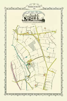 Images Dated 27th October 2020: Old Map of Reddicap Heath near Sutton Coldfield 1884