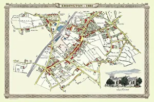 old map village erdington west midlands 1884