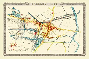 old map village fazeley near tamworth 1885
