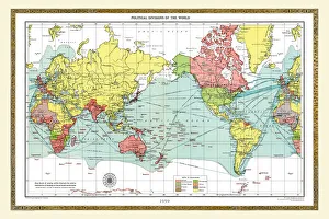 Trending: Old Map of the World 1959