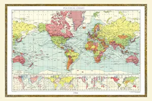 Trending: Old Map of the World 1966