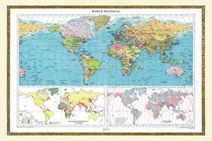 Trending: Old Map of the World 1973