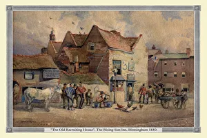 The Old Recruiting House, The Rising Sun Inn, Birmingham 1850
