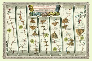 Old Road Strip Map (PLATE 3) The Continuation of the Road from London to Aberystwyth