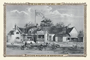 Old English City Views Gallery: The Old Ship Inn, Dale End, Birmingham 1830