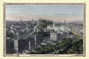 Edinburgh Gallery: Panaramic View of Edinburgh around 1870