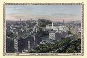 Images Dated 3rd February 2021: Panaramic View of Edinburgh around 1870