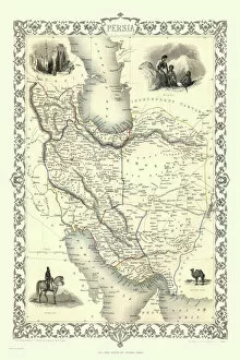 Tallis Map Collection: Persia, or Iran 1851