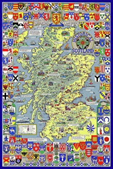Trending: Pictorial History Map of Scotland 1963