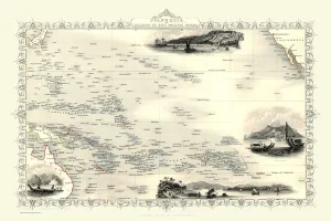 John Tallis Prints: Polynesia, or Islands in the Pacific Ocean 1851