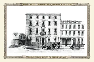 Old Birmingham View Collection: The Royal Hotel, Birmingham 1830
