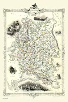 John Tallis Map Gallery: Russia in Europe 1851