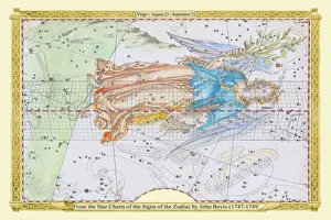 Images Dated 5th August 2022: Signs of the Zodiac in Early Color by John Bevis ÔÇô Virgo ÔÇô August 23 ÔÇô September 22