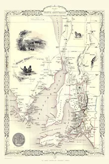 Old Maps of Australia PORTFOLIO Collection: Part of South Australia 1851