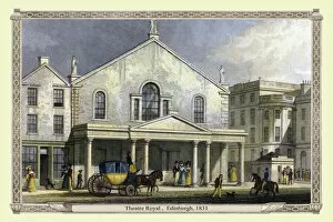 19th & 18th Century UK City Views PORTFOLIO Collection: Theatre Royal, Edinburgh, 1831