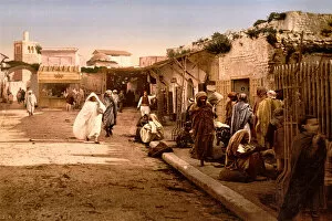 19th & 18th Century World Views PORTFOLIO Gallery: View of Arab Market at Blidah, Algeria c1890