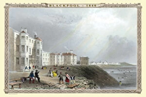 19th & 18th Century English Views PORTFOLIO Gallery: View of Blackpool, Lancashire 1840