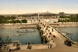 19th & 18th Century European Views PORTFOLIO Gallery: View of the Place De La Concorde, Paris c1890