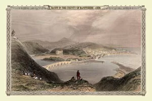 19th & 18th Century Scottish Views PORTFOLIO Gallery: View of the Town of Banff, County Banffshire, Scotland 1836
