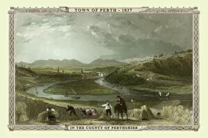 Images Dated 3rd November 2020: View of the Town of Perth, County Perthshire, Scotland 1837