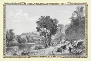 London To Birmingham Railway Gallery: Views on the London to Birmingham Railway - Jackdaw Hill at Linslade 1839