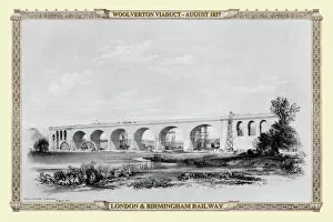 19th & 20th Century Railway Views PORTFOLIO Gallery: Views on the London to Birmingham Railway - Woolverton Viaduct 1837
