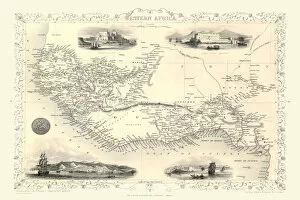 John Tallis Map Gallery: Western Africa 1851