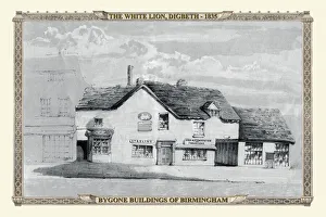 Old Birmingham View Collection: The White Lion at Digbeth, Birmingham 1835